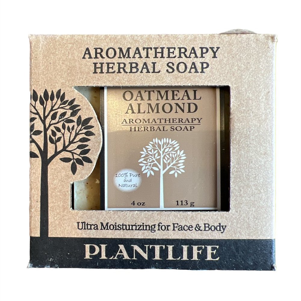 NEW Plantlife 4 oz Aromatherapy Herbal Bar Soap Oatmeal Almond